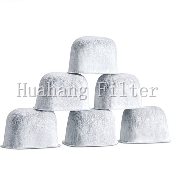 6 pack Popular activated charcoal water filter for coffee machine