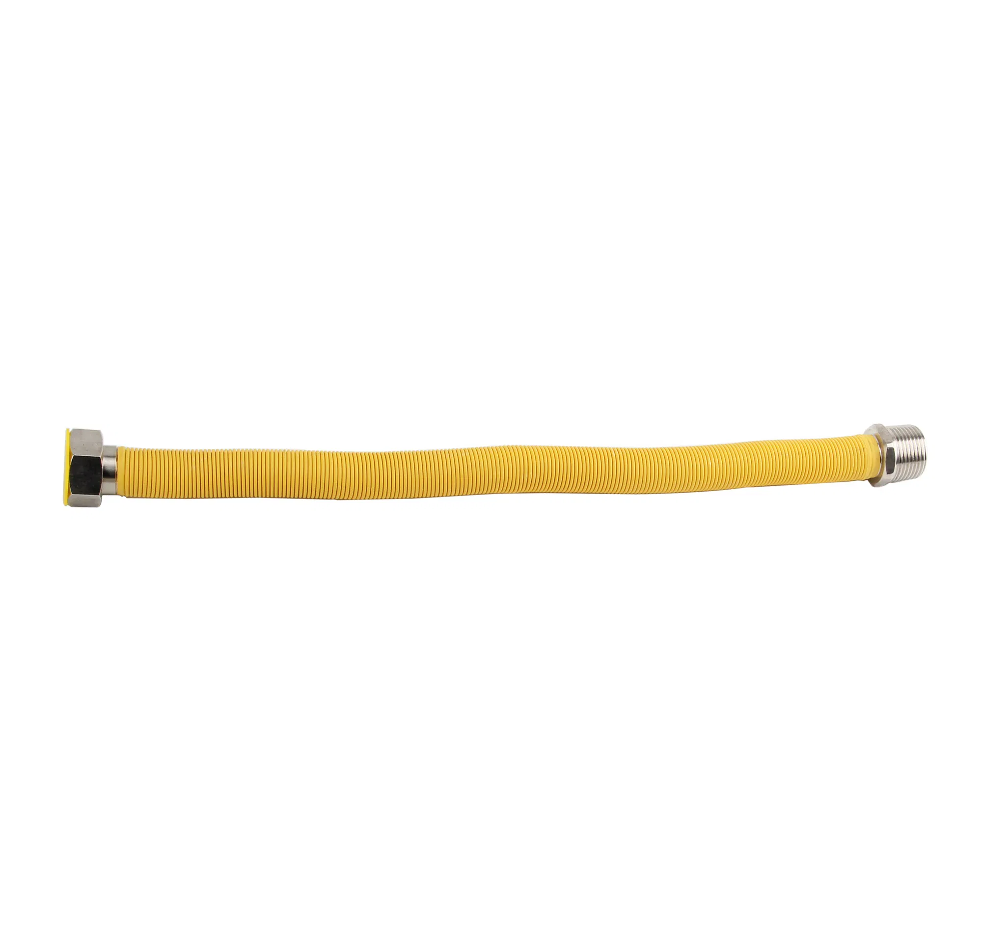 Stainless Steel Corrugated Connector with Yellow PE Covering