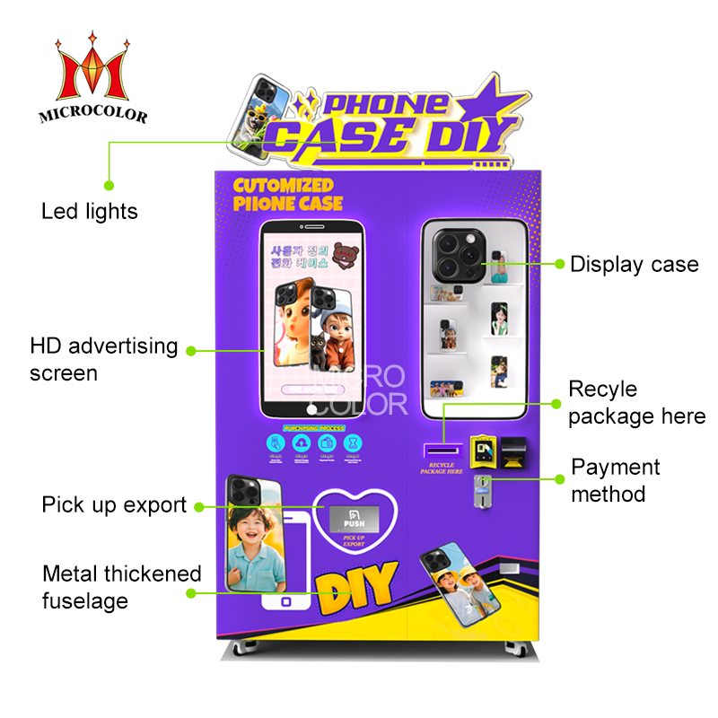 Best Selling All Brands Automatic DIY Printer Phone Case Printing Vending Machine