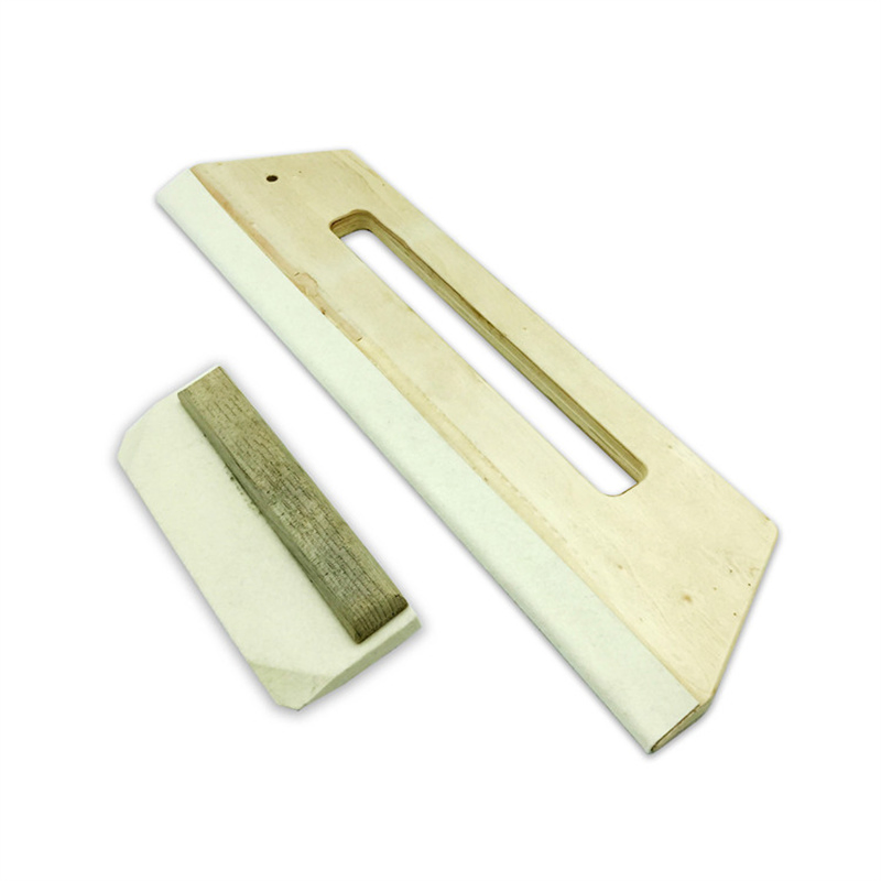 Factory Sell Custom Logo Wooden Handle Squeegee Rubber Wiper