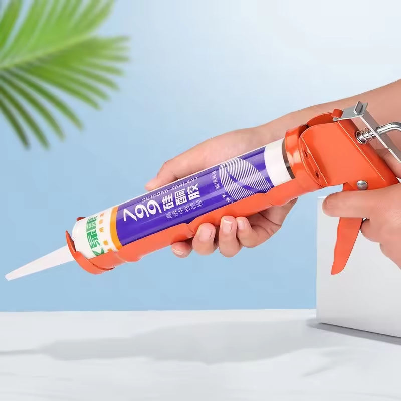 Super Labor-Saving Cordless Hand Dispenser Caulking Gun Silicon Sealant Gun Long Service Life