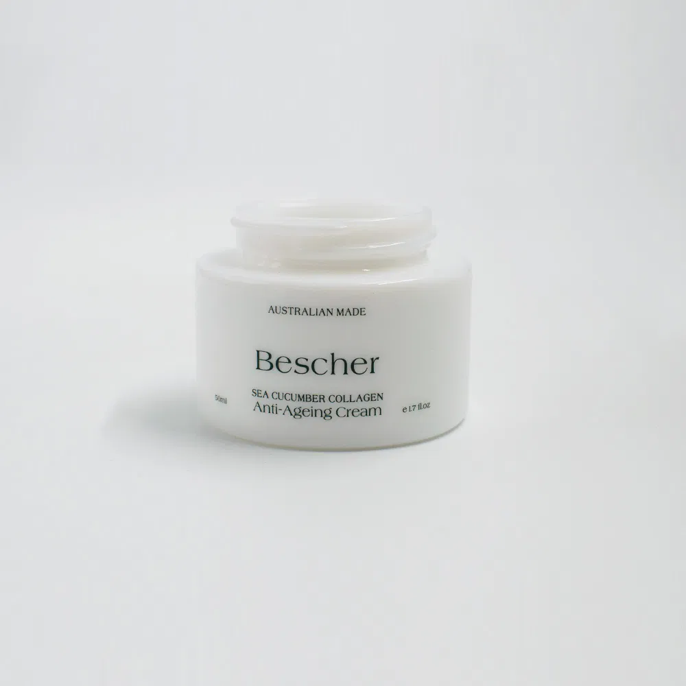 Custom 30g 50g Cosmetic Container Empty Skincare Packaging Glass Face Cream Jar