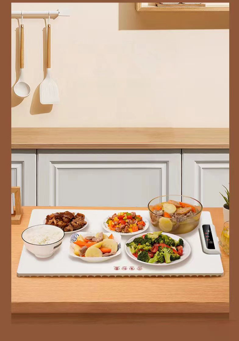 Foldable Food Mat New Production Electric Temperature Control Food Warmer Tray