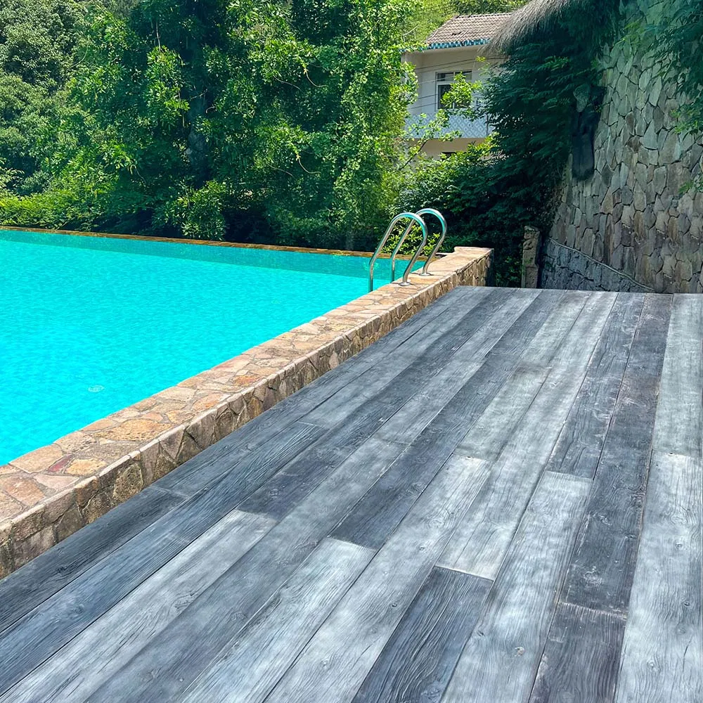E0 Bammax Pallets 200X25mm Outdoor Composite Deck Polyurethane PU Decking