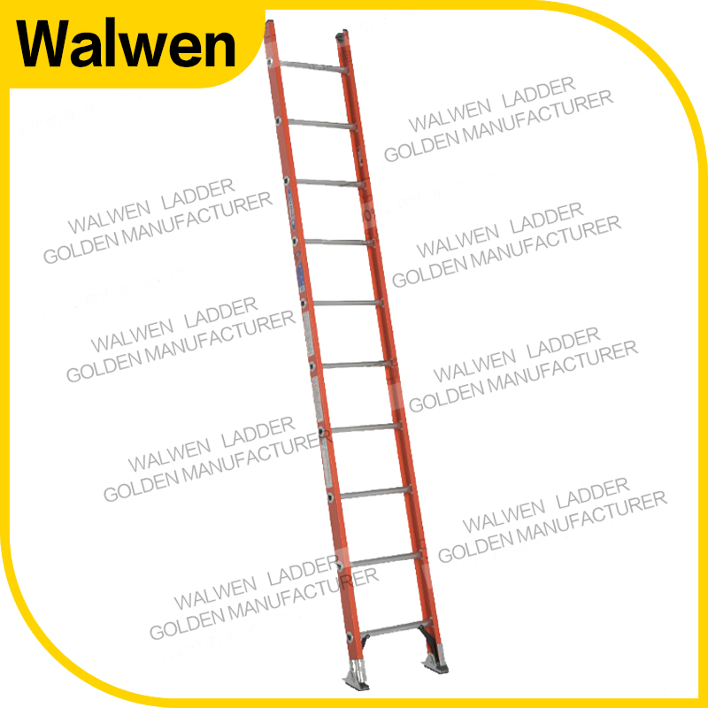 Single Ladder Insulation Fiberglass Straight Step Ladder