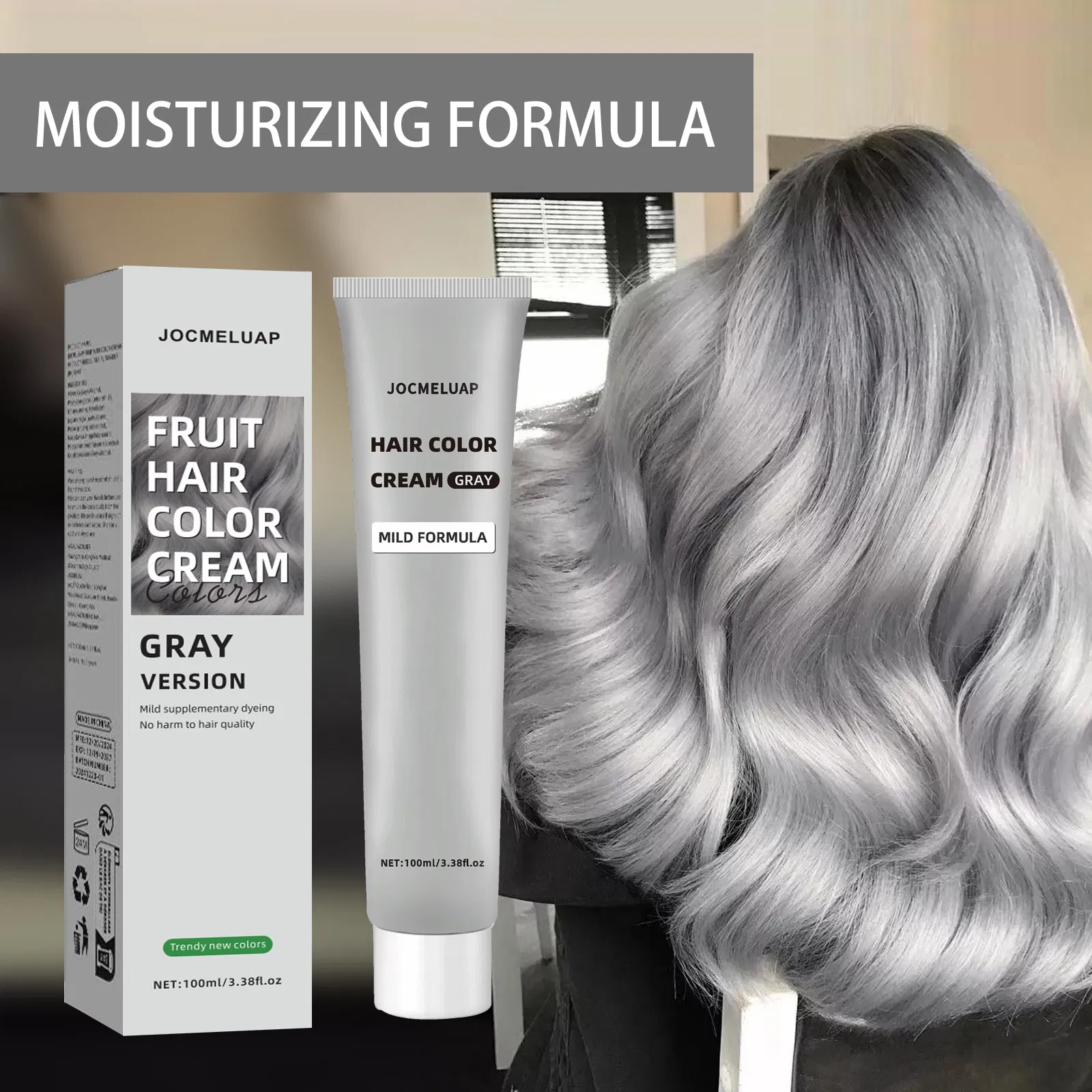 Professional Salon Natural No Ammonia Hair Dye Colors Semi-Permanent Private Label Hair Color Cream