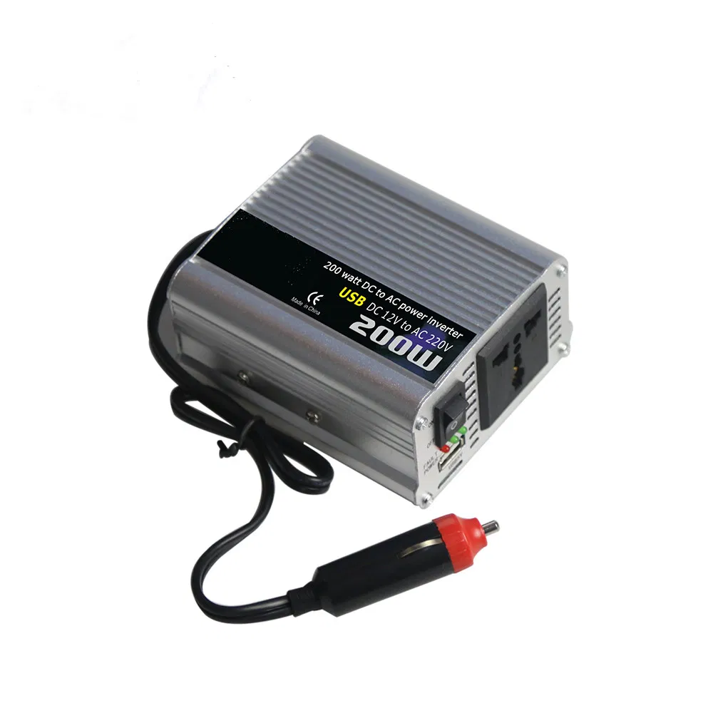 Гибридный инвертор DOXIN 200W 12V/24V для авто