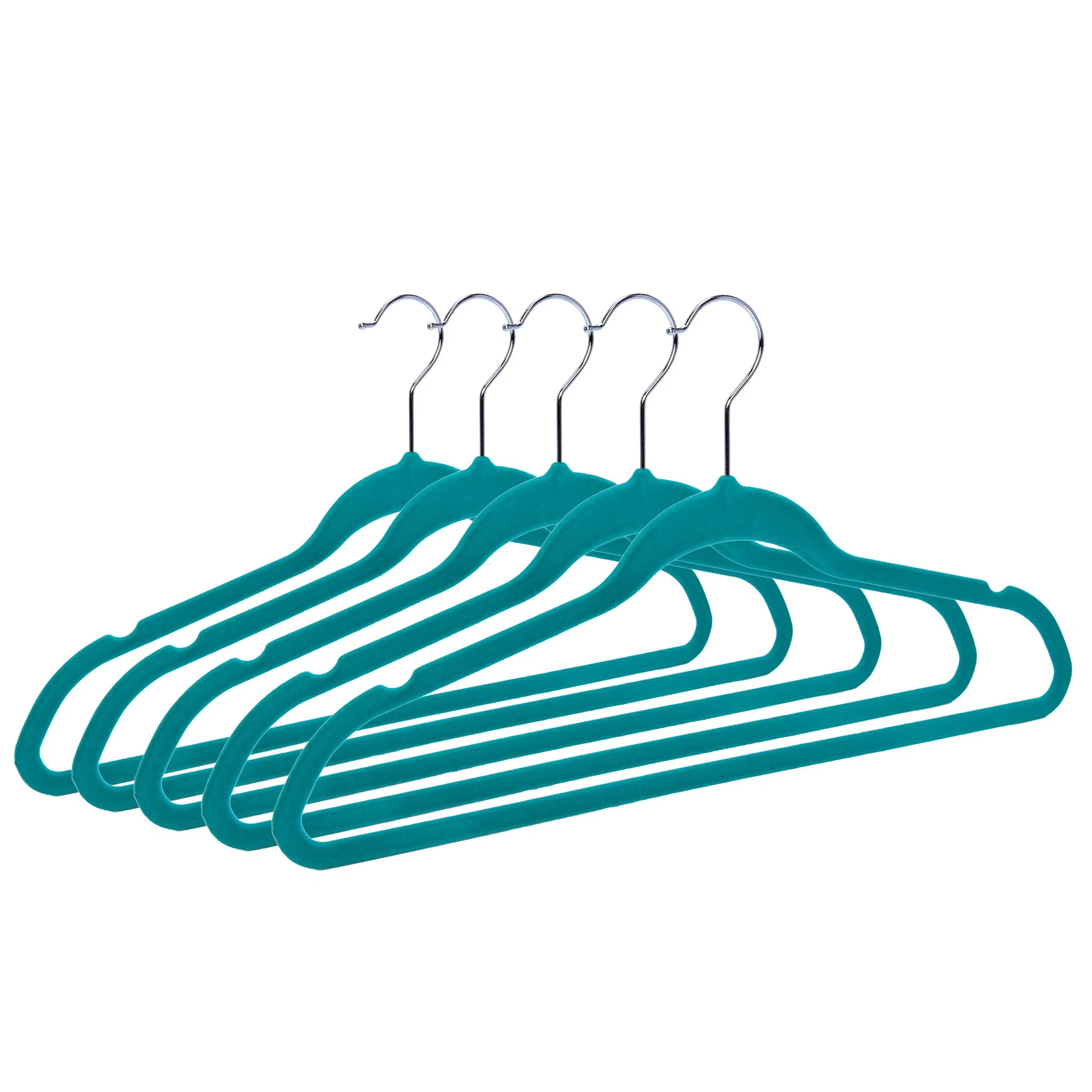 Premium Velvet Skirt Hangers (20 Pack) Non Slip Velvet Pants Hangers with Metal Clips 360° Hook Durable Ultra Thin Space Saving Velvet Hangers