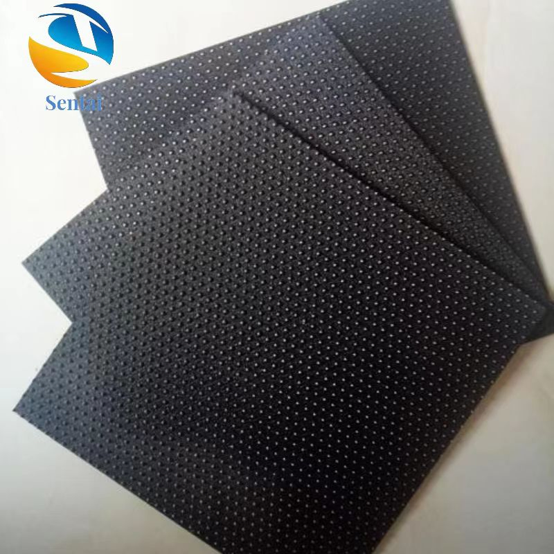 HDPE Geomembrane 1mm2mm 3mm Black Landfill Leaching Pond Tailings Pond Slope Protection Anti Slip Double Rough Surface Anti-Seepage Membrane Pond Liner