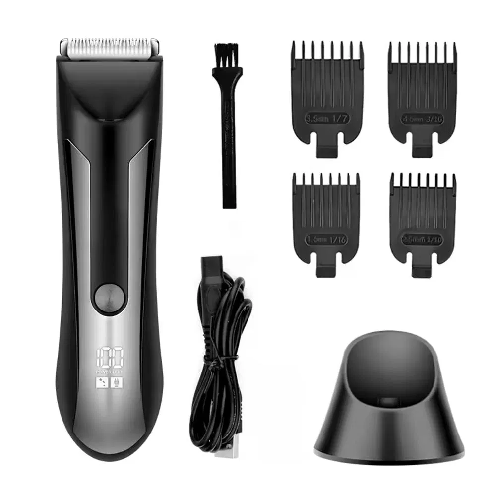 Electric Rechargeable Washable Groin and Body Trimmer Hair Clipper