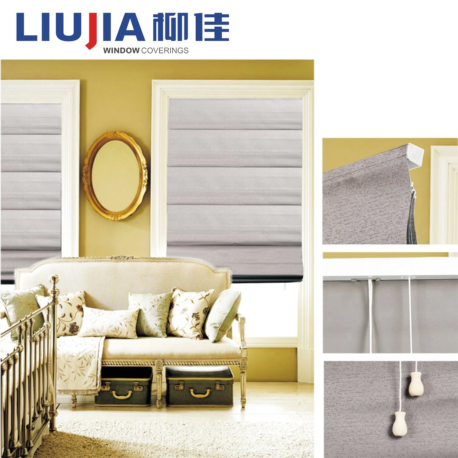 2016 Hot Sale fashion Design Roman Blinds, Roman Blinds Accessories