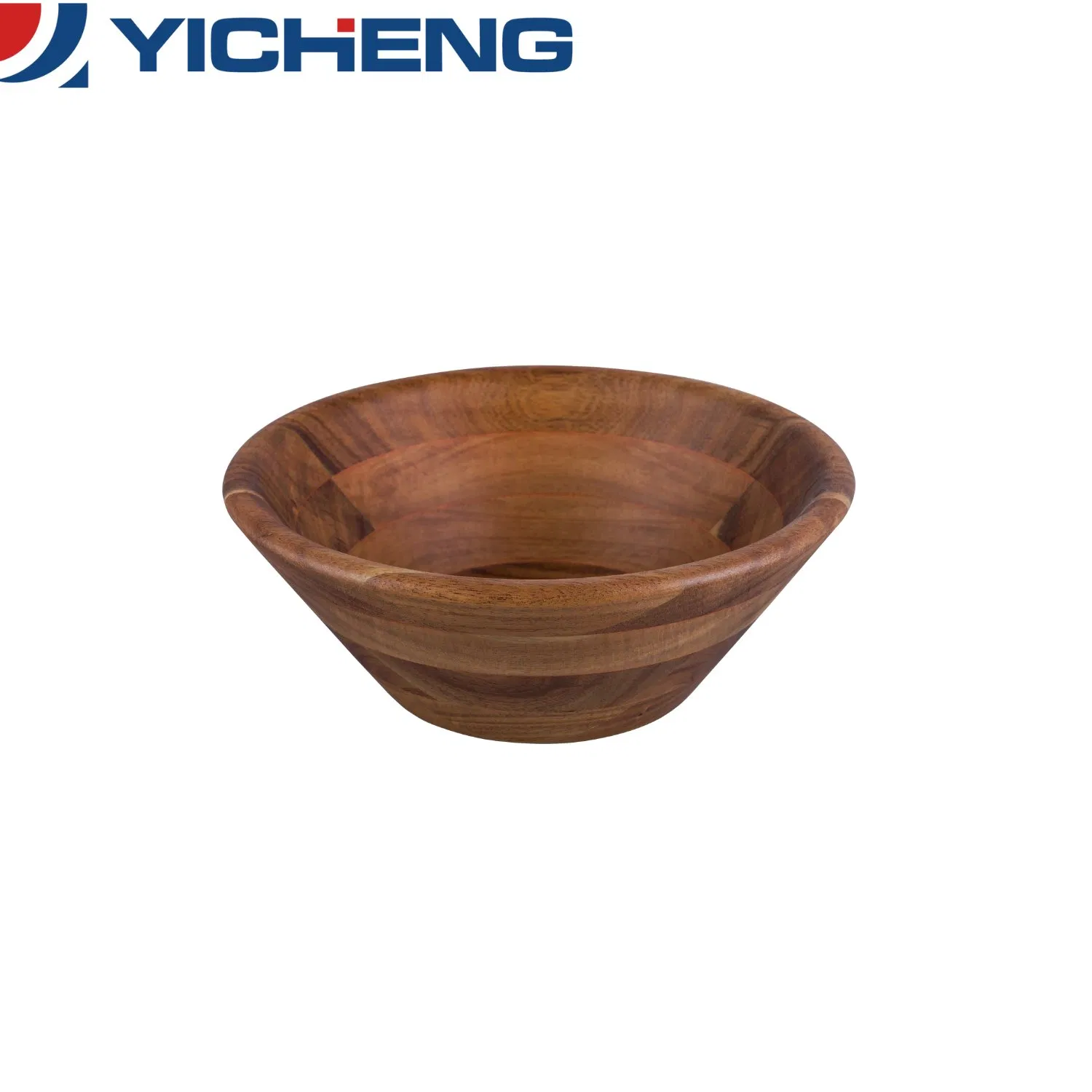 Сервировочная чаша из акации для салатов и фруктов