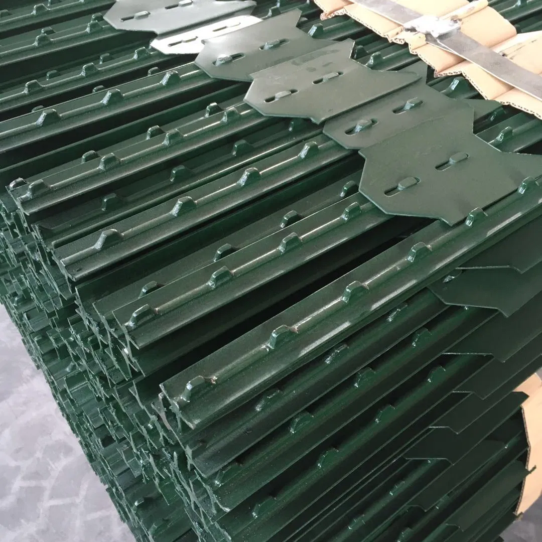 Wholesale Silver or Green 6FT 8FT Metal T Post for Wire Fencing