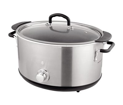 Hot Sale 2.5liter Round Ceramic Slow Cooker with Glass Lid