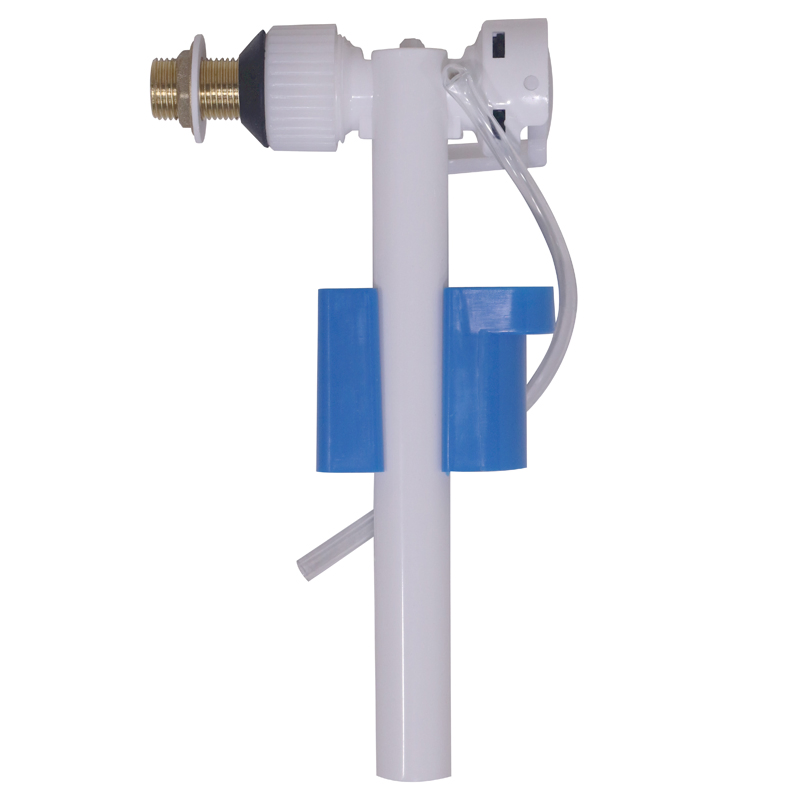 Factory Cheap 3/8'' and 1/2'' Adjustable Toilet Fittings Plastic Inlet Valve with Brass Thread Side Fill Valve