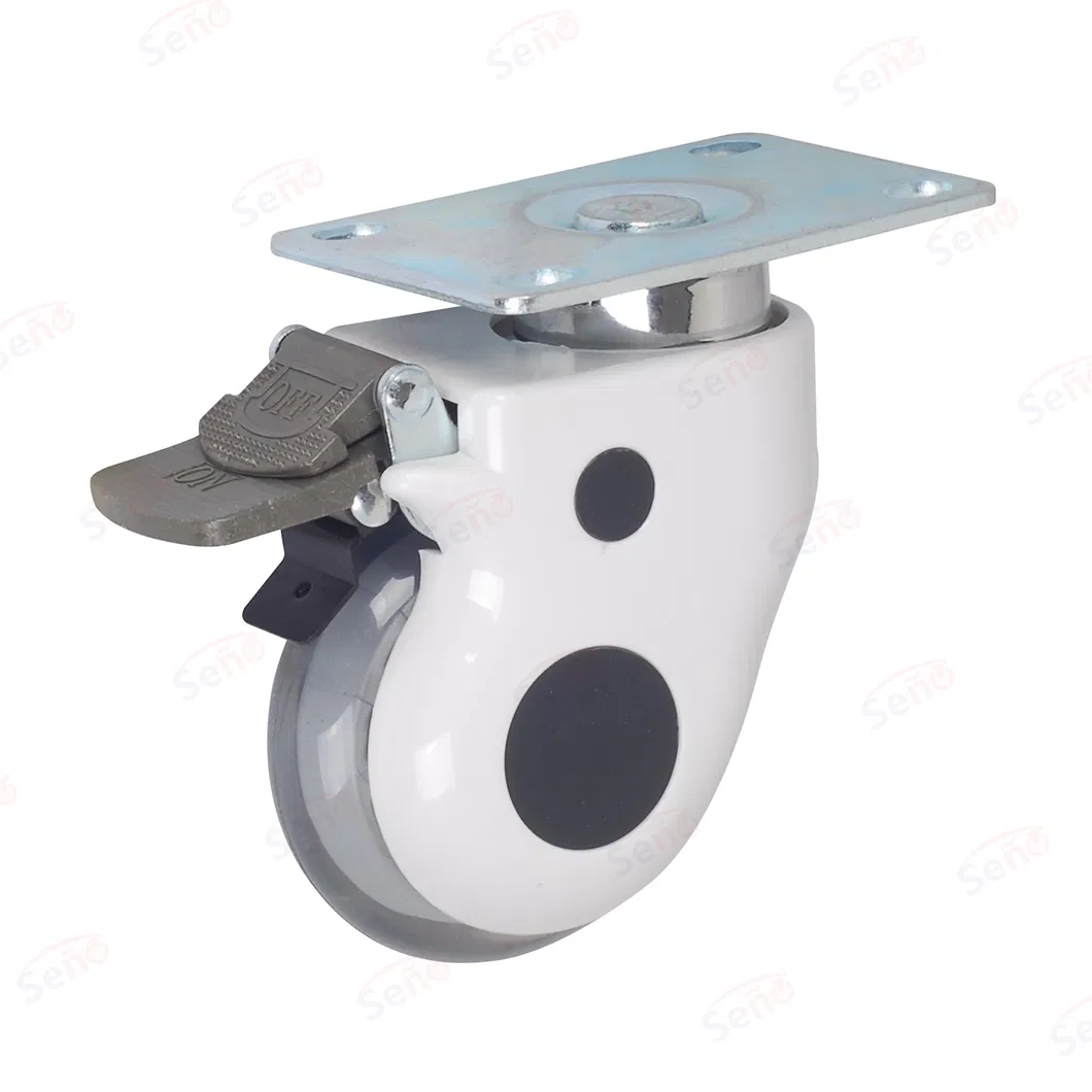 ABS Cover Bearing Tyep Rodizio Hospitalar Polyurethane Wheel Isolation Trolley Caster with Good Service