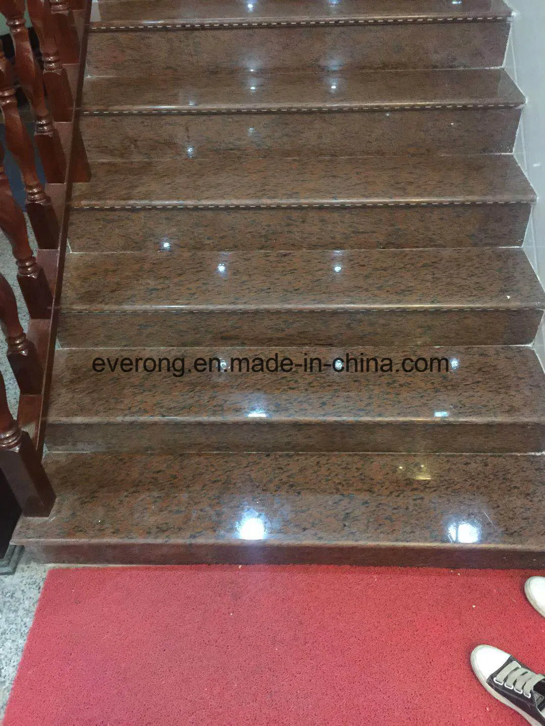 Natural Imported Marble &Granite Step/Stair Treads with Anti-Slip Nosing