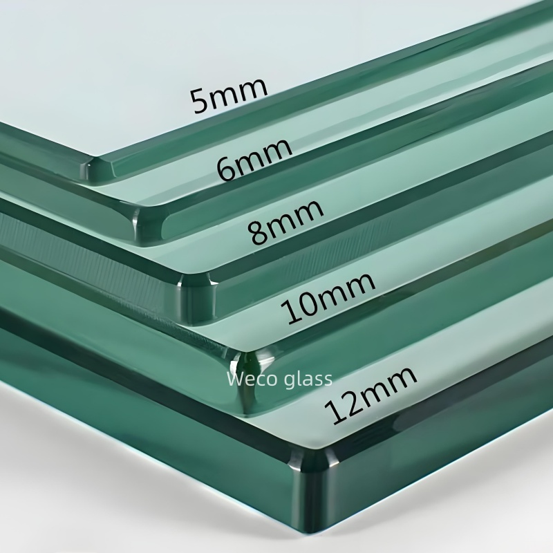 Low Maintenance Customized Size Toughened Tempered Glass for Glass Walls