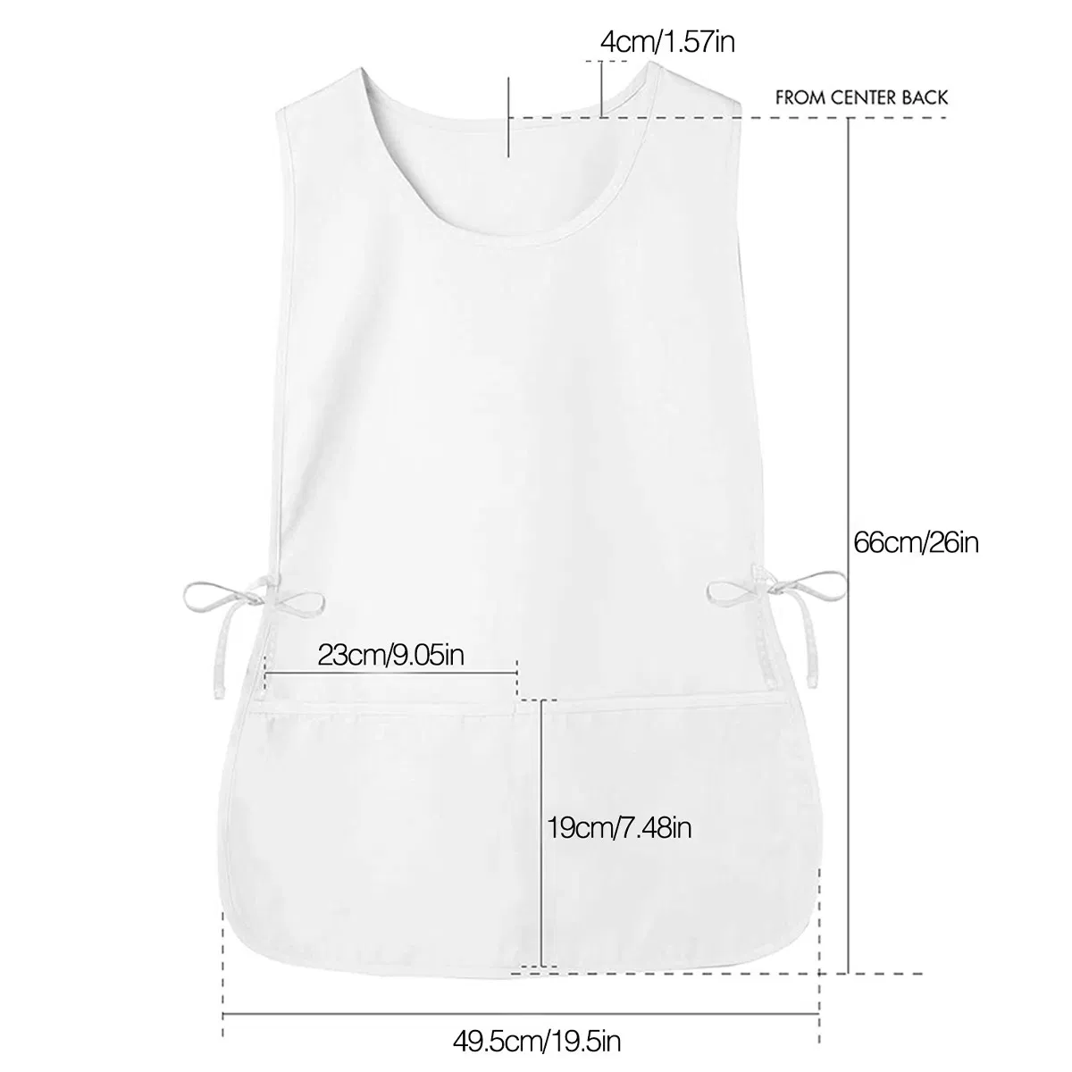 Double-Sided Aprons, Waistcoats, Sleeveless Work Clothes, Polyester Fabric Work Clothes