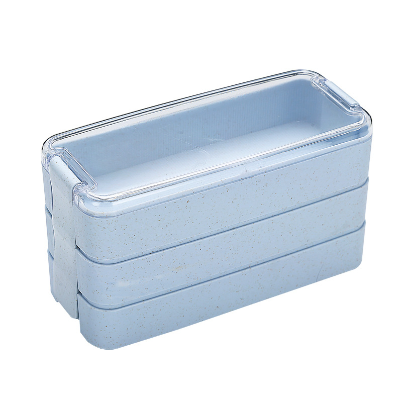 Eco-Friendly Microwave Safe Plastic Lunch Box with Airtight Lid