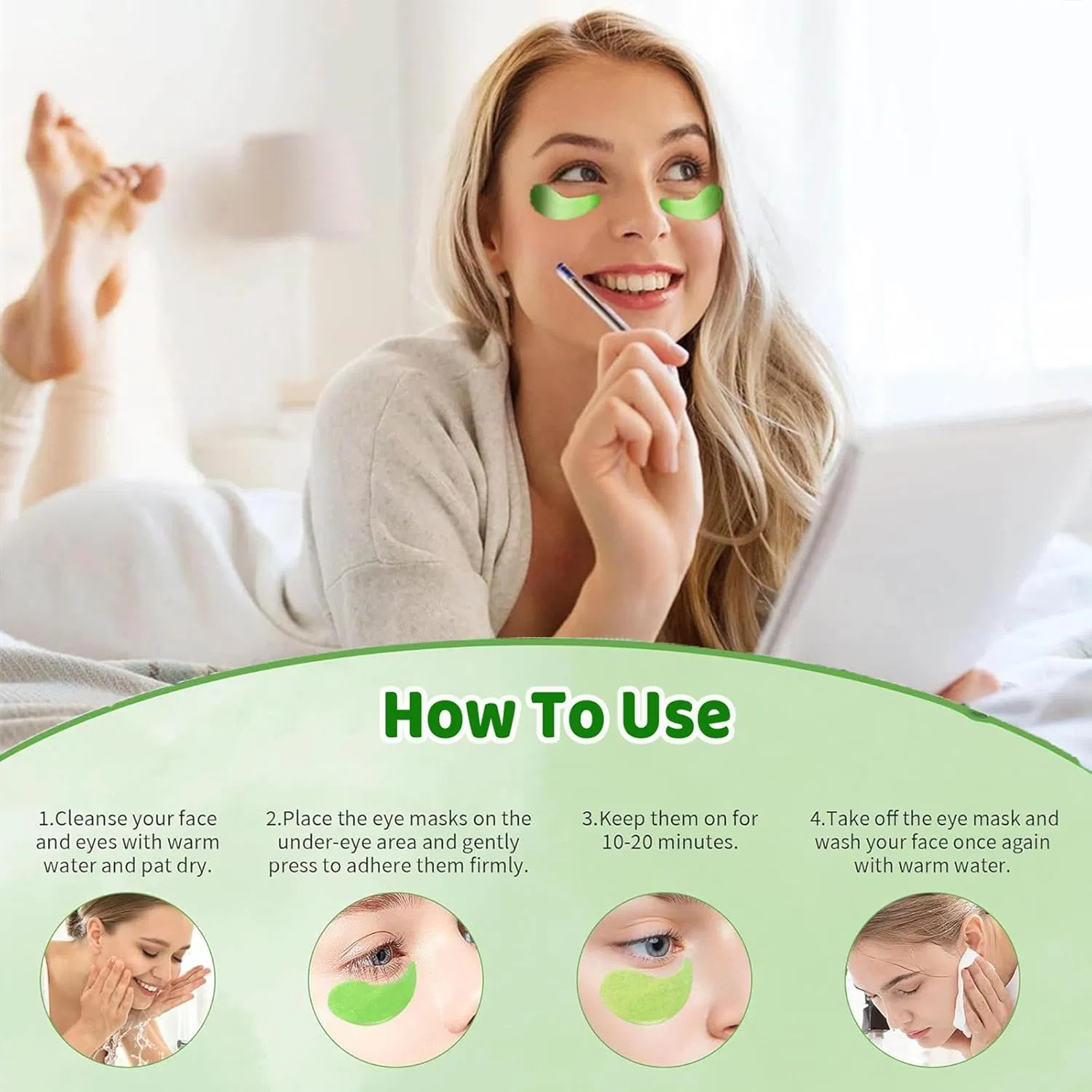 Fight Eye Aging Lift Firm & Smooth Deep Wrinkles Gently Eyemask