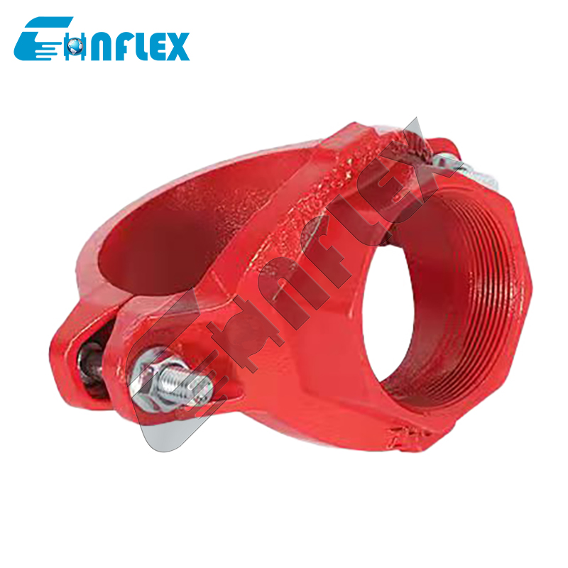 Mech Tee Grooved Outlet Ductile Iron Grooved Mechanical Tee Grooved End