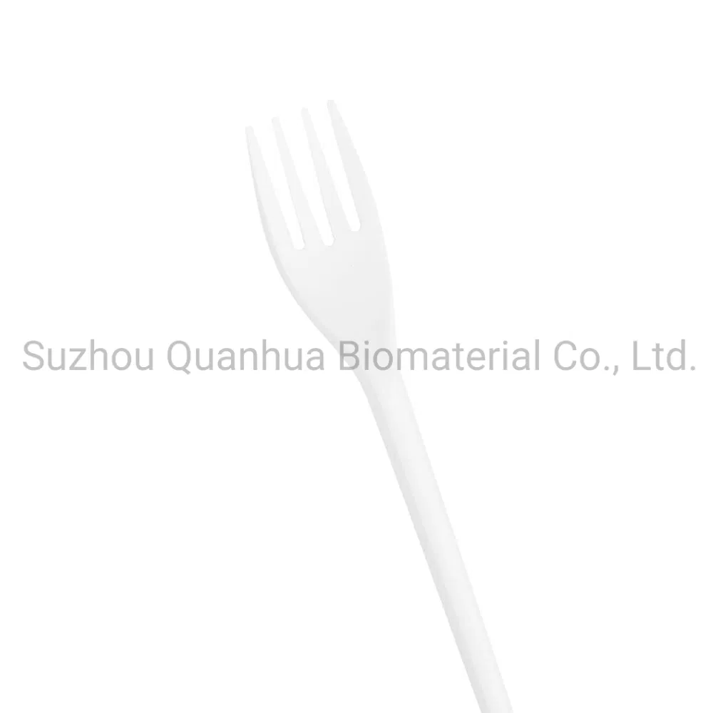 6.75 Inch Travel Hotel Catering Eco-Friendly Compostable Black Fork