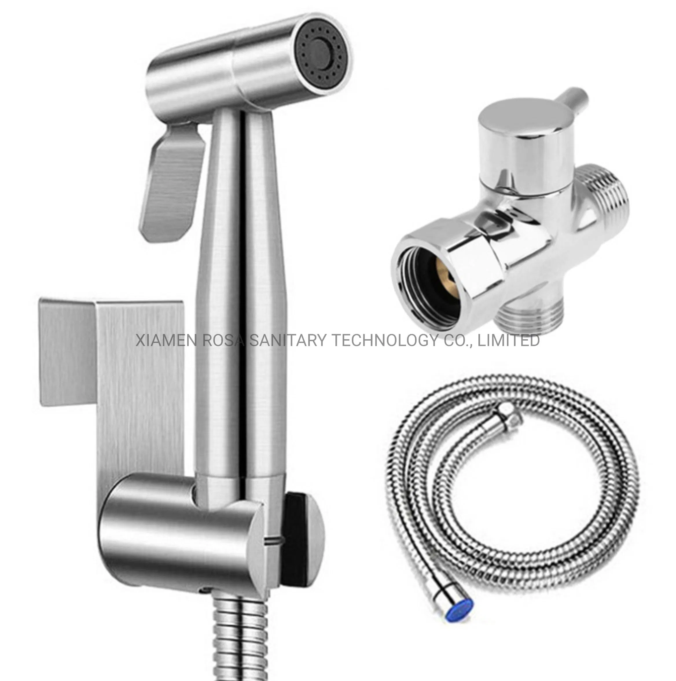 Amazon Hot Sales Stainless Steel 304 Bidet Spray Hand Matte Black Chrome