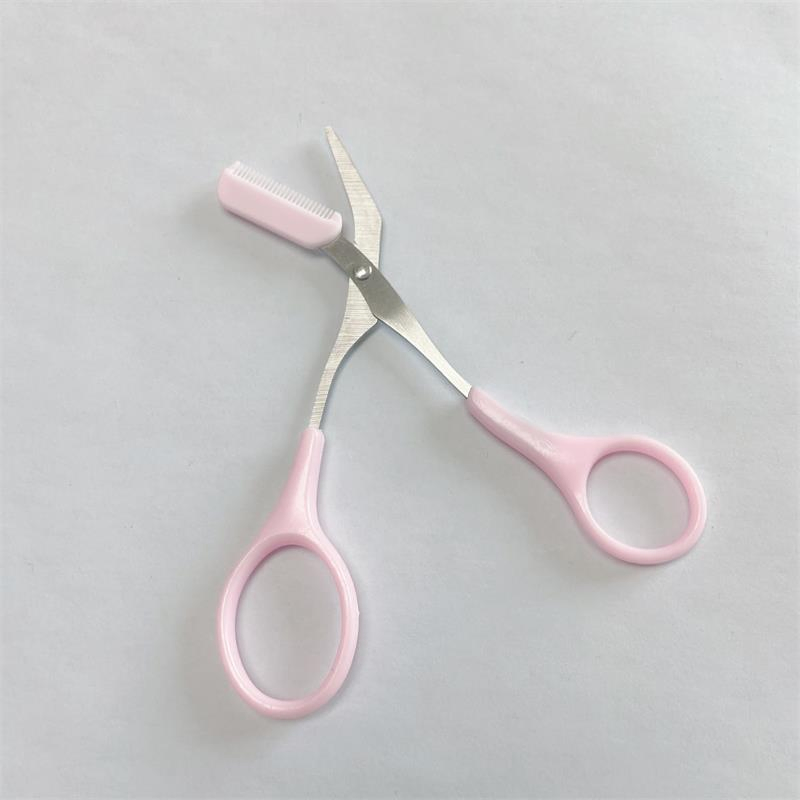 High Quality Eyebrow Trimmer Scissors with Comb Lady Women's Brows Hair Removal Grooming Tool for Shaping and Cutting Eyelashes