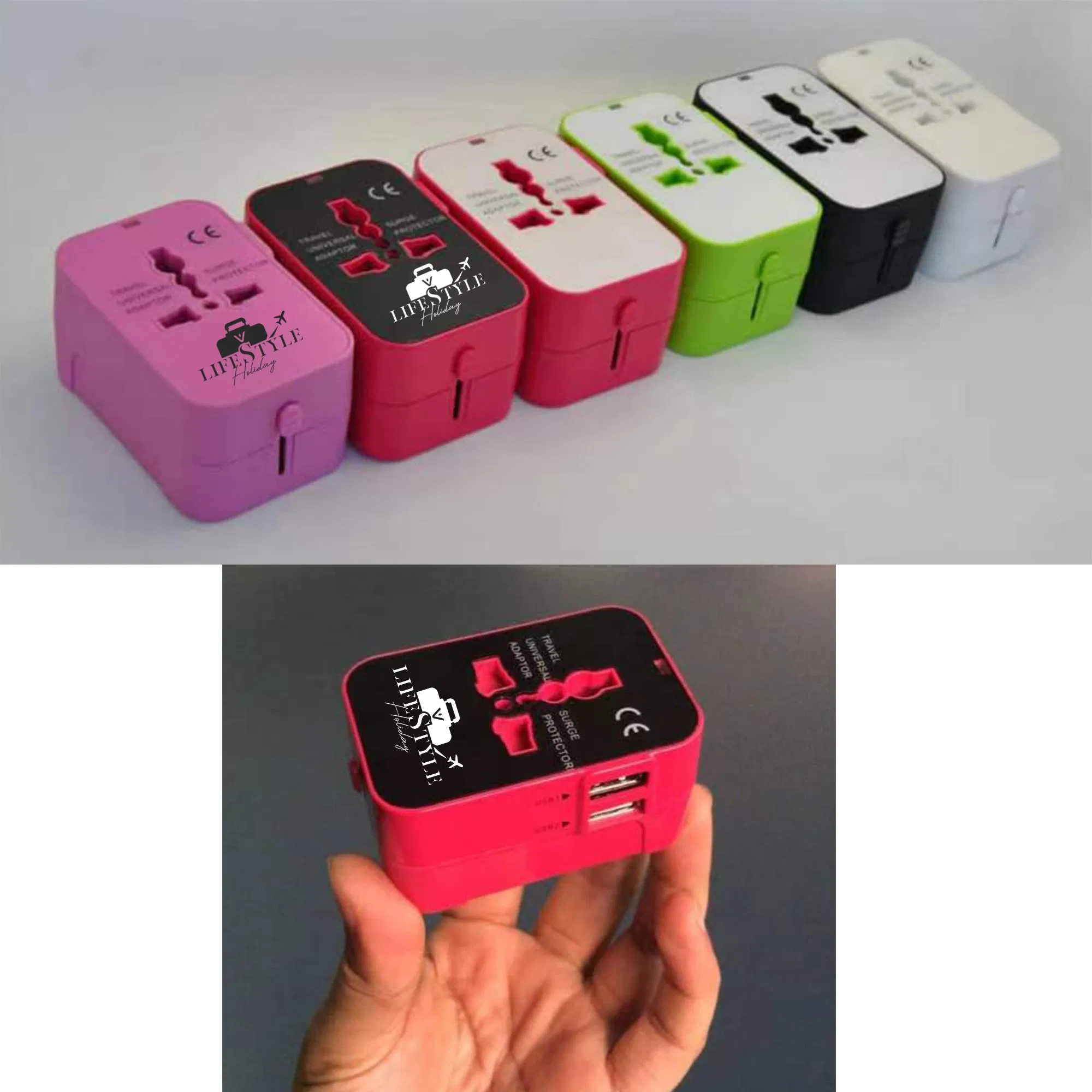 Универсальная розетка для путешествий с USB