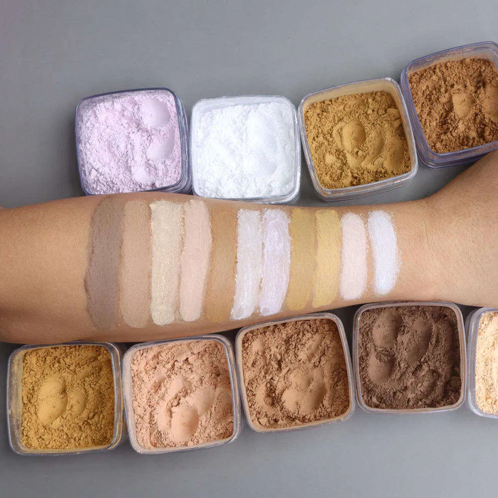 Custom Logo Private Label Face Makeup Translucent Loose Powder 11 Colors Matte Waterproof Loose Highlighter Setting Powder