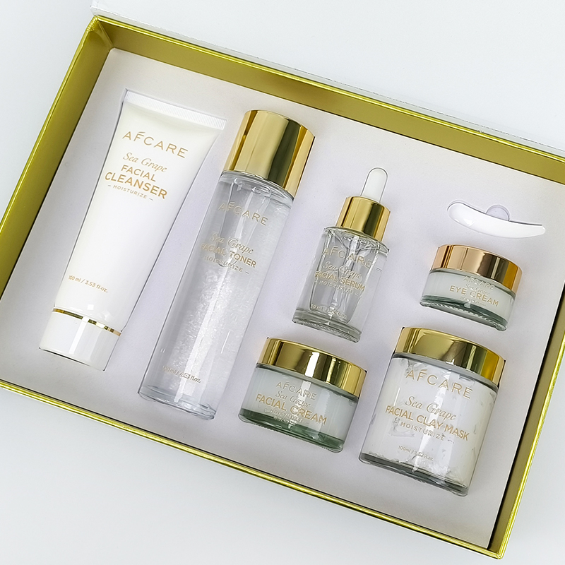 Korean Products Cruelty-Free Moisturizer Firming Sea Grapes Skin Care Brightening Set