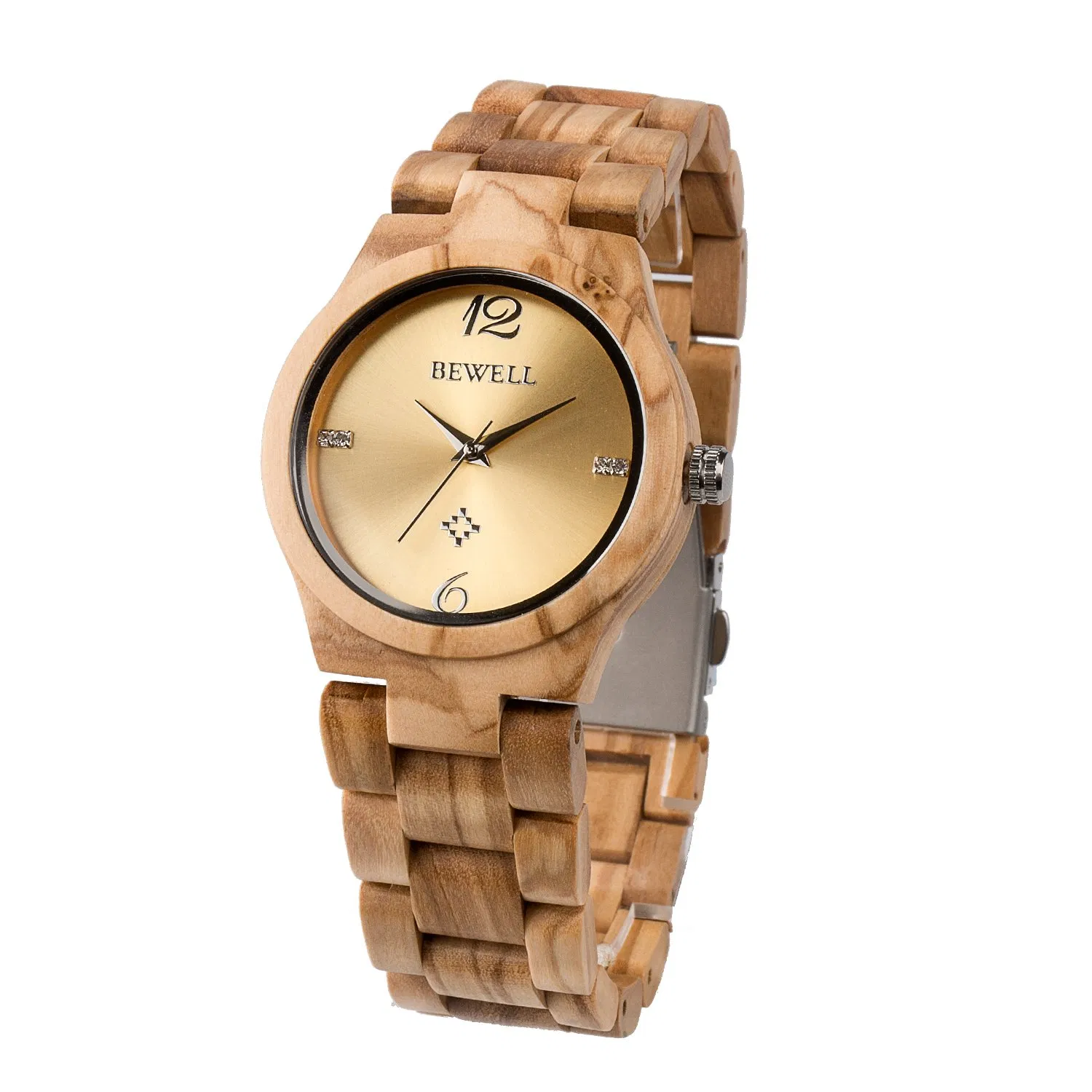 Bewell Luxury Gift Hot Sale Japanese Movement Lady Wrist Wood Watch