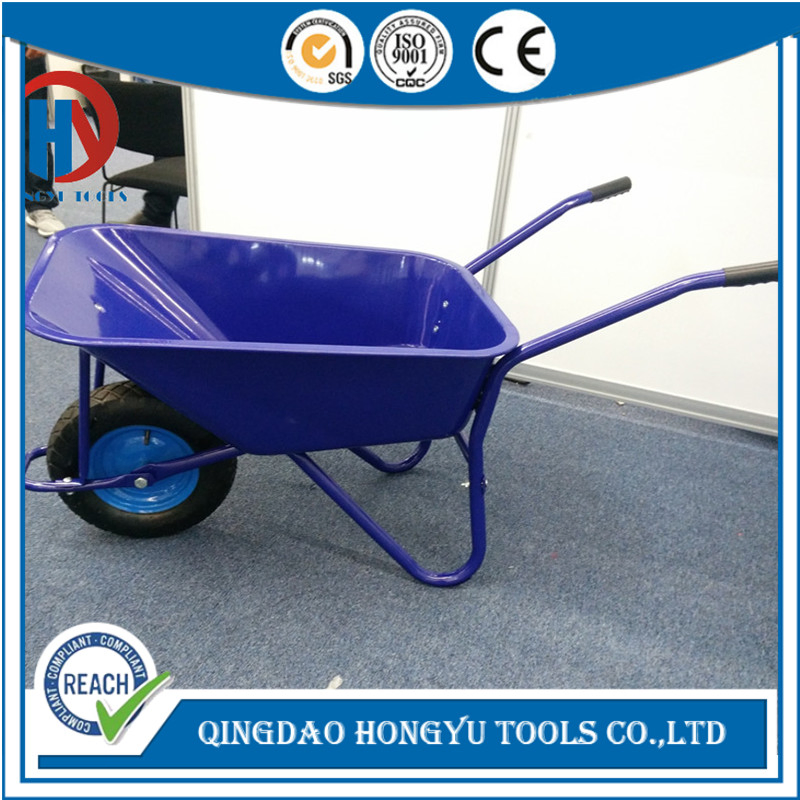 Chinese Hot Selling Painted Metal Tray Industrial Wheel Barrow