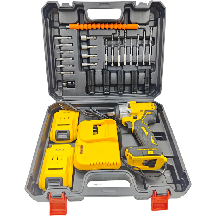 China Origin Customized Lithium Battery Drill Kit with Color Box
