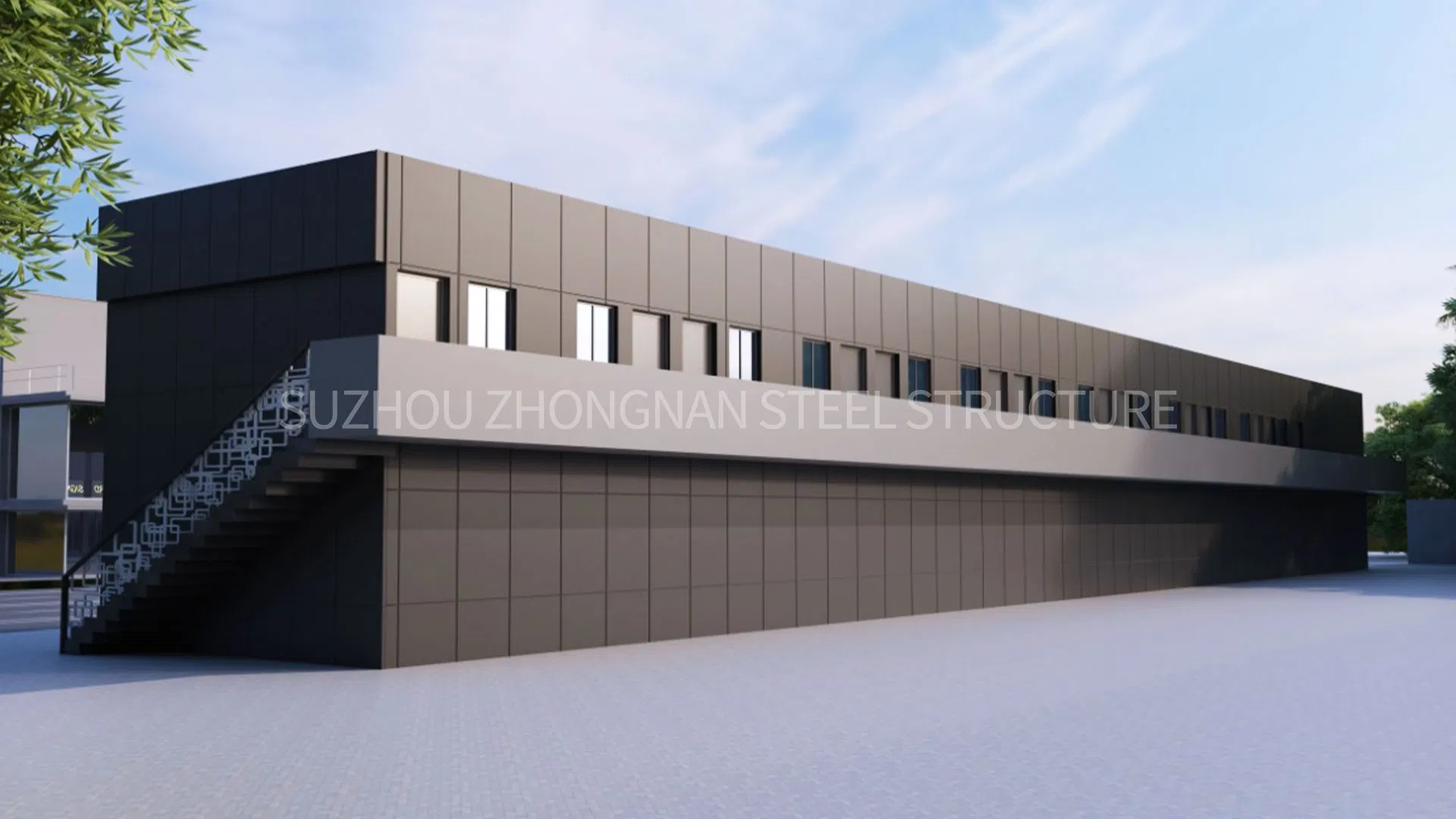 Customized Container House Building for Office and Shop in The United Arab Emirates