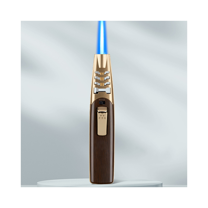 Torch Flame Jet Metal Techno Quad Kitchen Butane Parts USB Gas_Torch_Lighter Disposable Single Gold Kitchen Torch Lighter