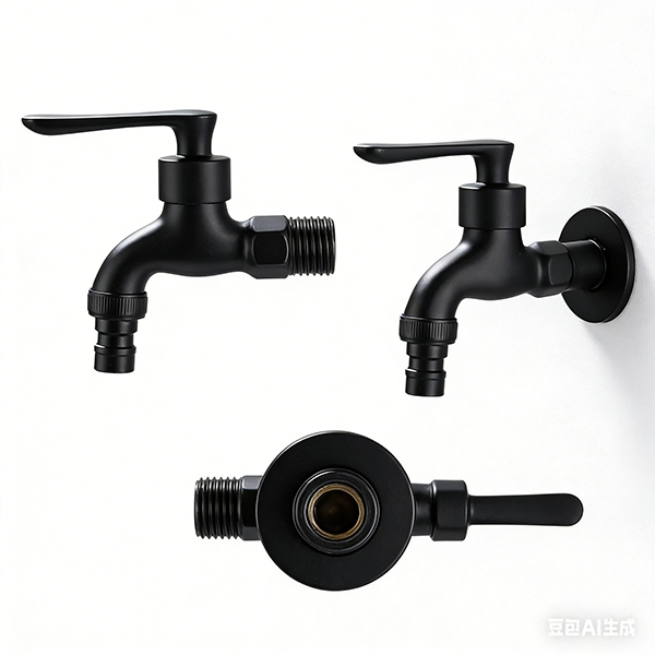 Factory Supply Modern Wall-Mounted Zinc Polished Basin Washing Machine Faucet Bathroom 1/2 3/4 Garden Bibcock