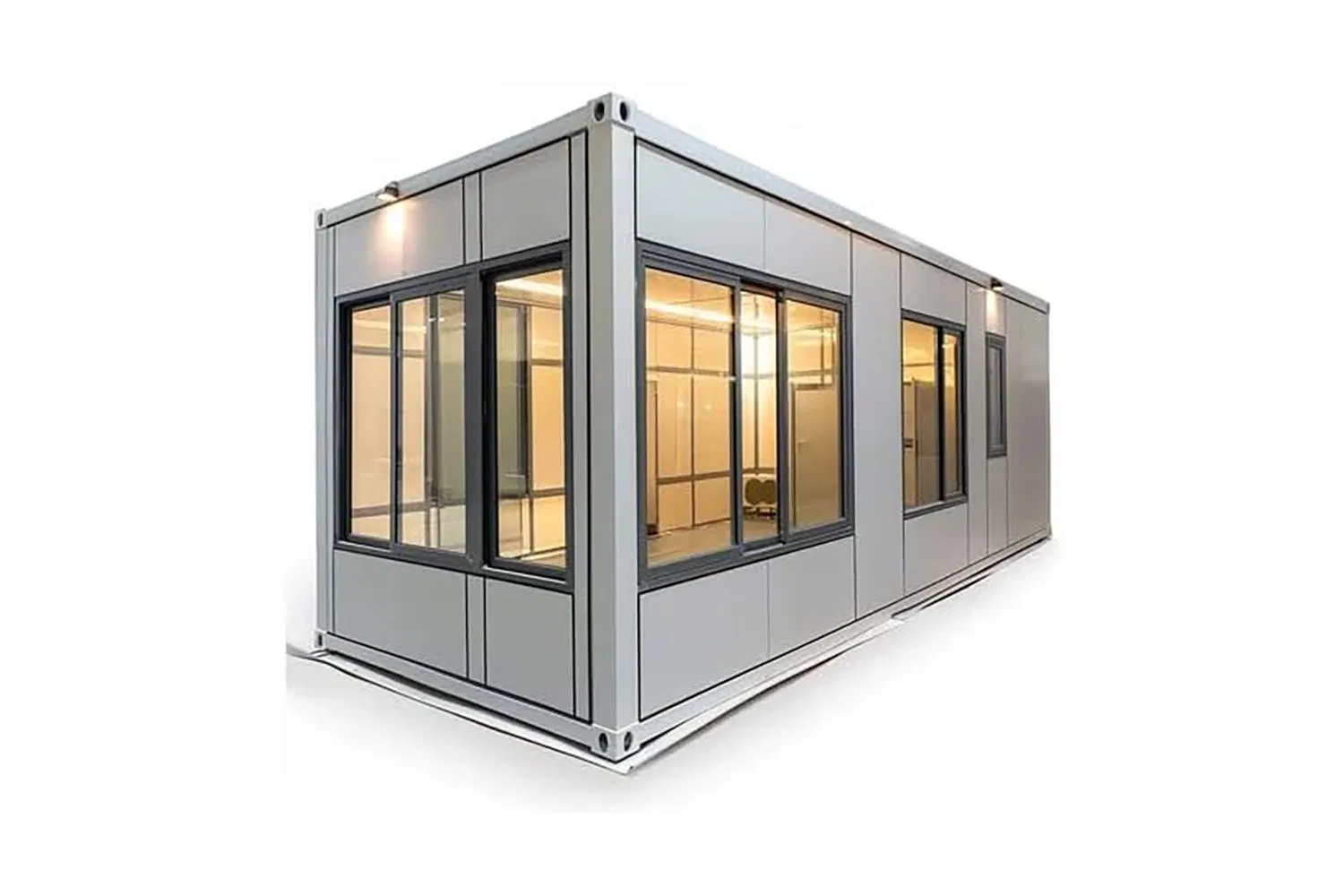 Modern LED Coffee Shop Container House Prefab Restaurant Bar