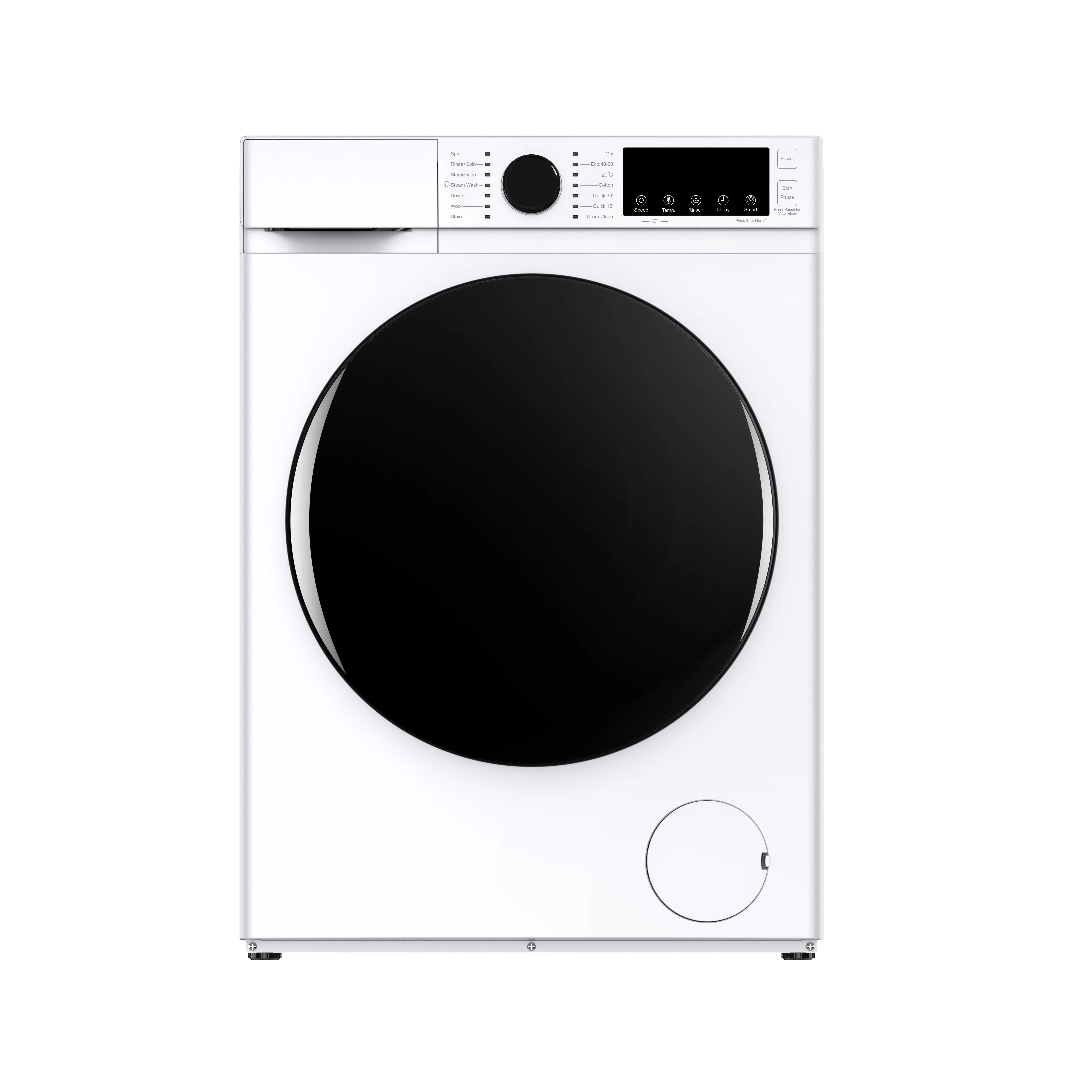 Delay Start Steam Function Automatic Drum Washing Machine