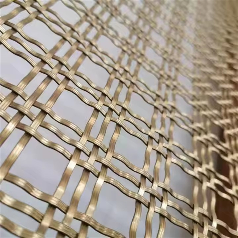 Architectural Decorative Woven Wire Mesh for Parking Cladding