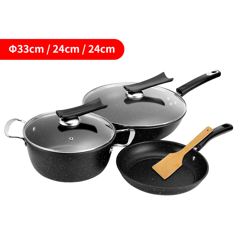 Cookware Sets Kitchen Selection Forged Iron Non Stick Cookware Set