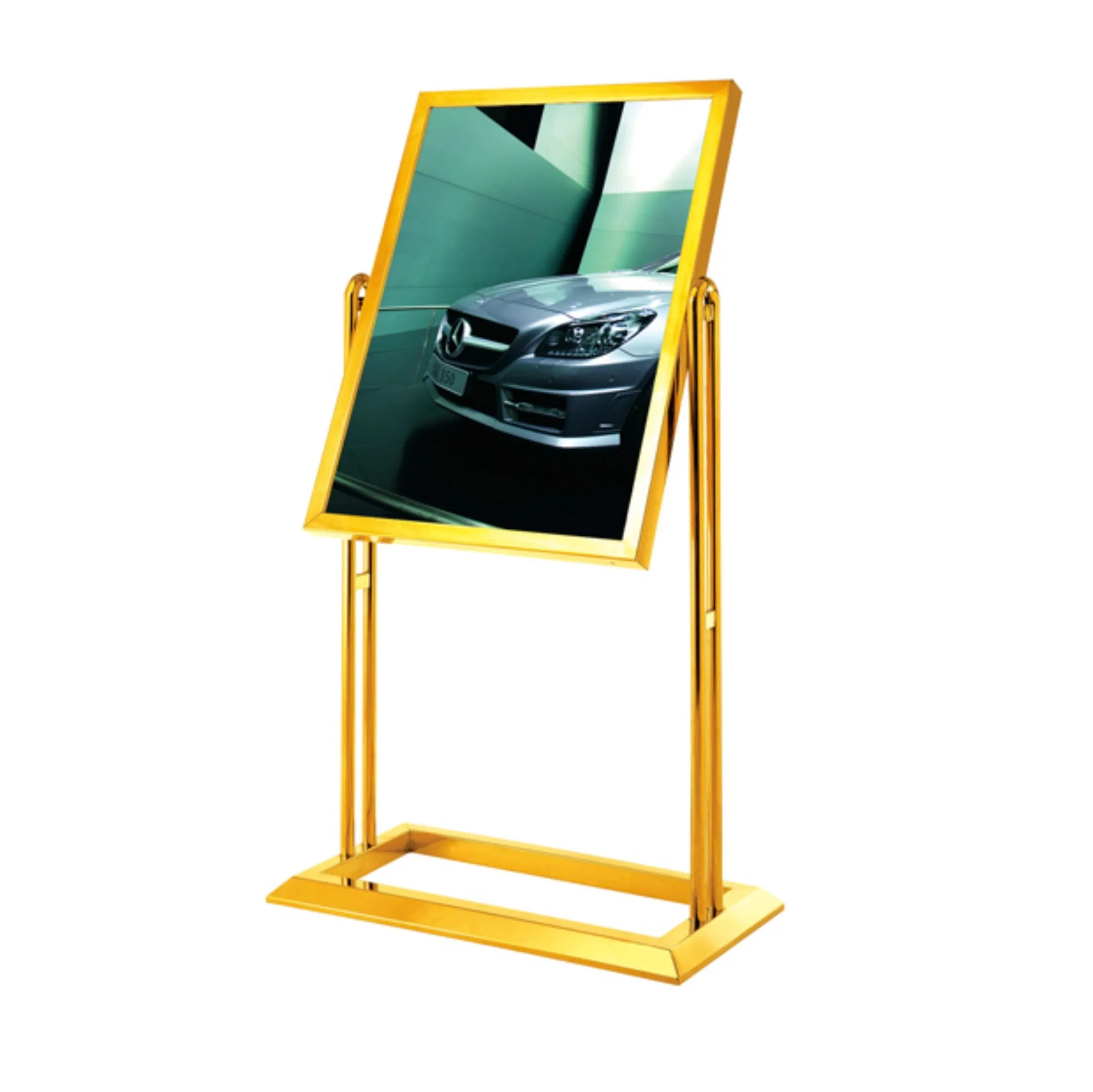 Lobby L Style Sign Stand with Tantianium Color (ZP-13)