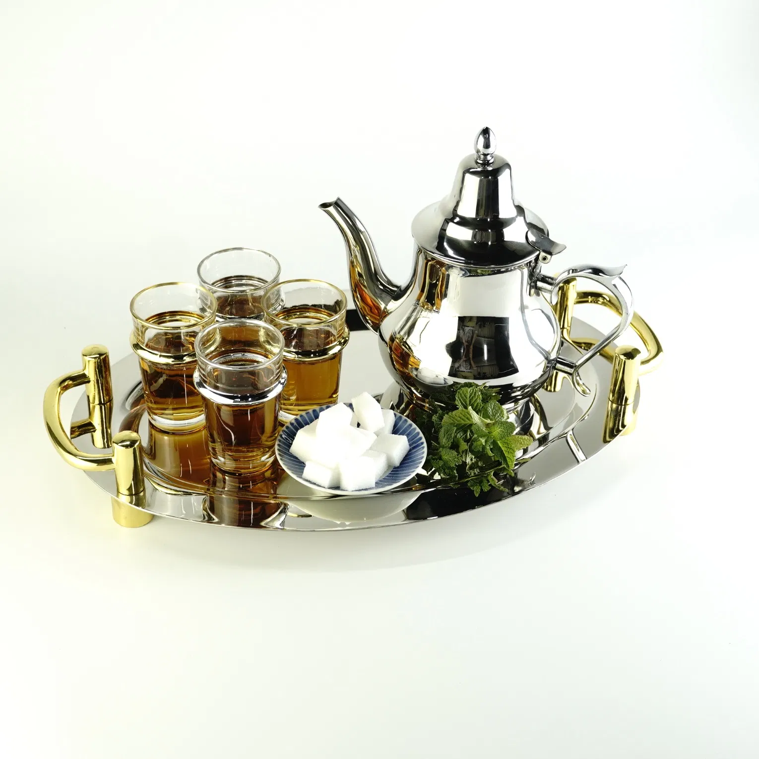 Чайник из нержавеющей стали 1200 мл, марокканский дизайн