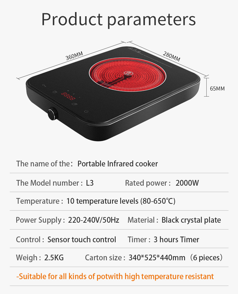 Smart Infrared Electric Cooker for Quick and Healthy Meals Innovative Infrared Cooker