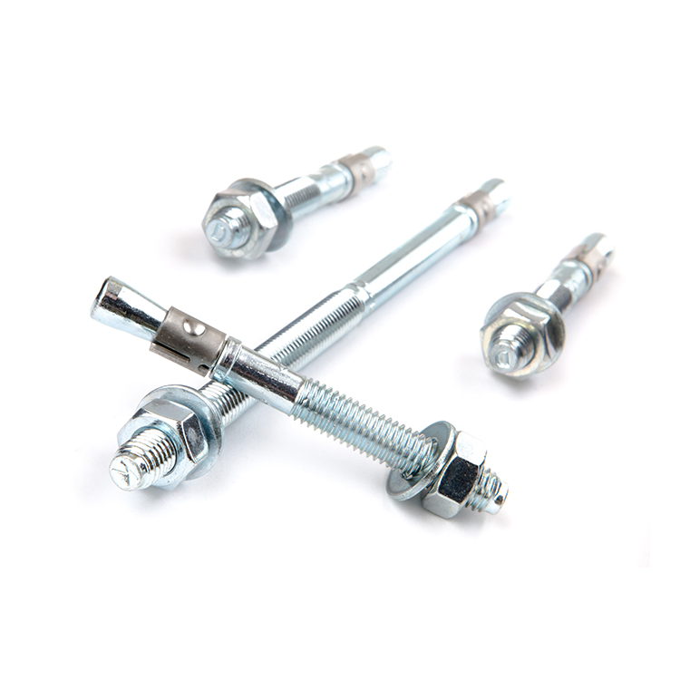 Concrete Wedge Anchor Bolts 5/8" X 8-1/2" Zinc with Nuts & Washers Bulk