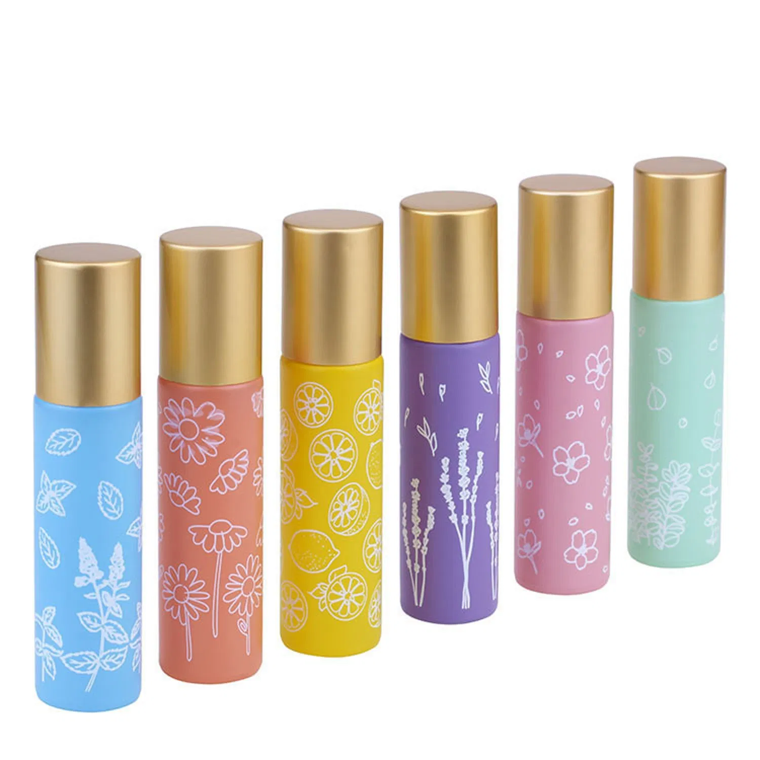 10ml Roll Portable Refillable Clear Perfume Sample Opener and Dropper Included Essential Oil Bottles with Stainless Steel Balls