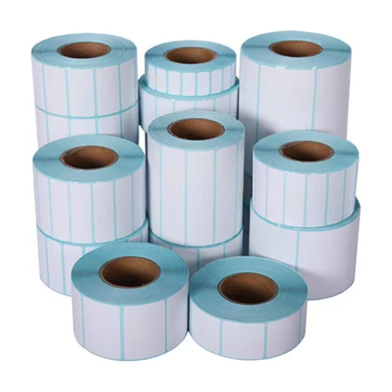 Customizable White Three-Proof Self-Adhesive Label Sticker Paper for Supermarket