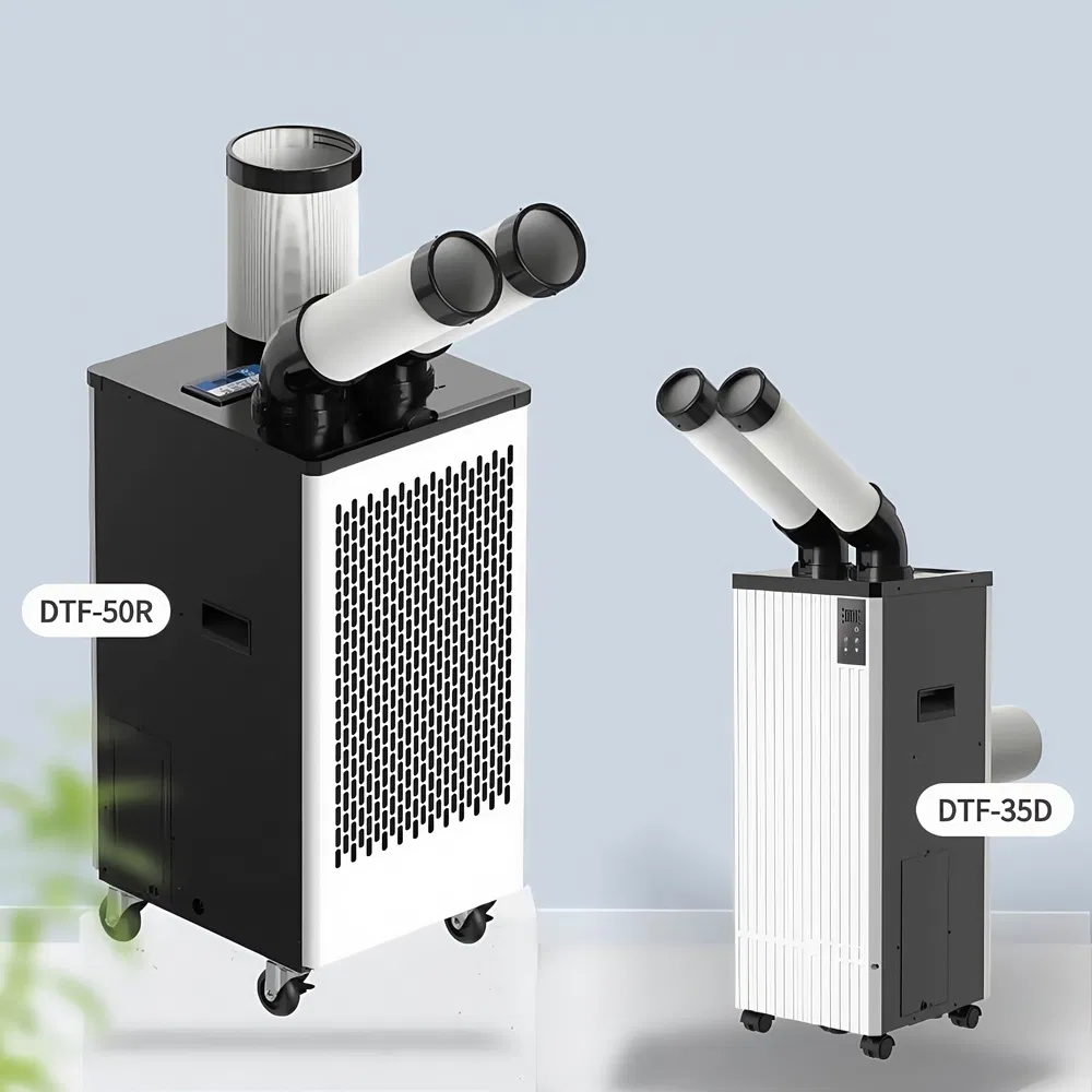 Environmental Protection Dtf-35D 1.2kw Rated Power Small Portable Mobile Air Cooler