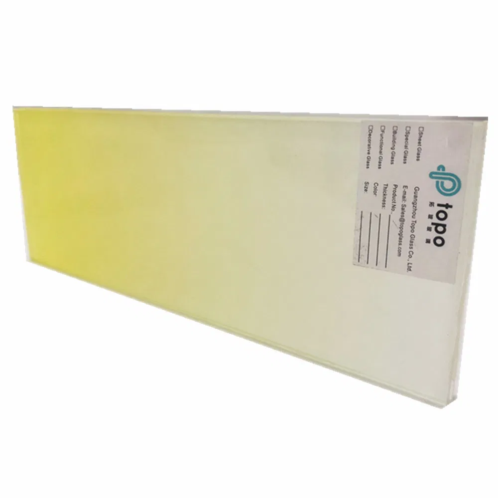 Tinted Yellow Gradient Laminated Safety Glass for Home Applications (LG-TP)